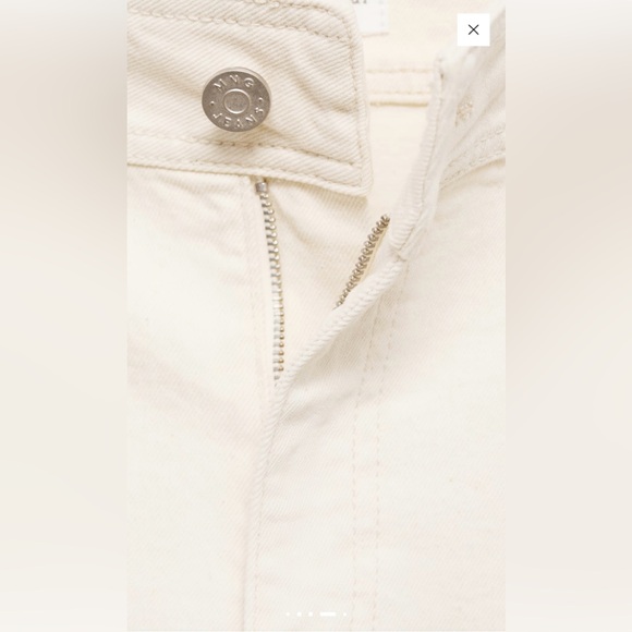 Mango High Rise Cream Jeans - Picture 4 of 7